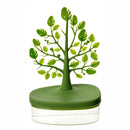 1pc Creative Tree Jewelry Storage Box - Desktop Cosmetics Display Box, Dustproof Plastic Storage Container For Jewelry, Small Items And Cosmetics, Multi-functional Storage Organizer, Desktop Decor
