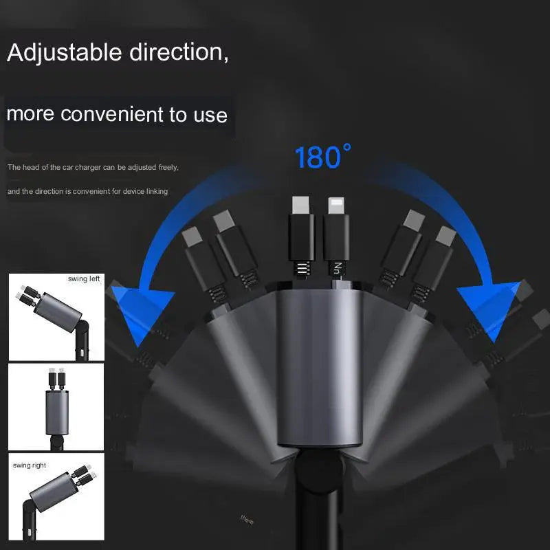 4 in 1 Retractable Charger - Gulf Trend