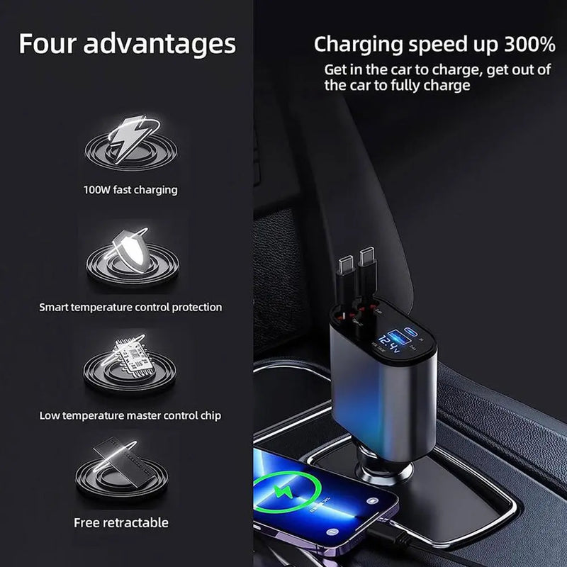 4 in 1 Retractable Charger - Gulf Trend