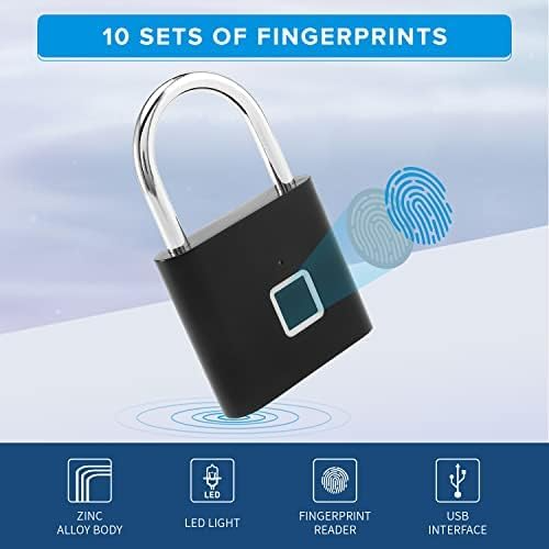 Fingerprint Padlock - Gulf Trend