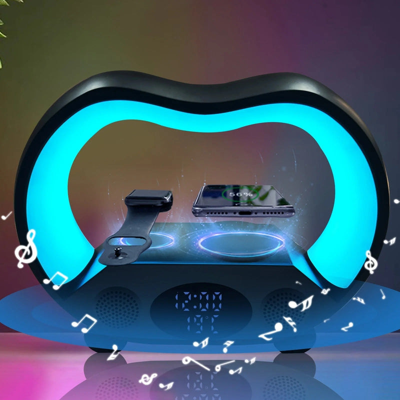 New 6 In 1 Smart Remote Control Bluetooth-compatible Ambience Intelligent LED Table Lamp - Gulf Trend