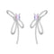 Aurora Ribbon Bow Small Sugar Cube Earrings