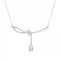 Aurora Small Sugar Cube Ribbon Knot Necklace Female Clavicle Chain