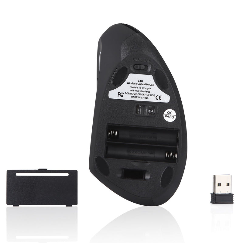 Left Hand Vertical Mouse Wireless Mouse - Gulf Trend