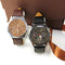 Men's Packed Gift Box Watches Set Quartz Wrist Watch, Belt Wallet, Cufflinks, Pen, - Gulf Trend