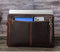 Retro Crazy Horse Leather Notebook Zipper Computer Bag - Gulf Trend