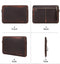 Retro Crazy Horse Leather Notebook Zipper Computer Bag - Gulf Trend
