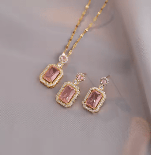 Royal Gemstone Necklace Set - Gulf Trend