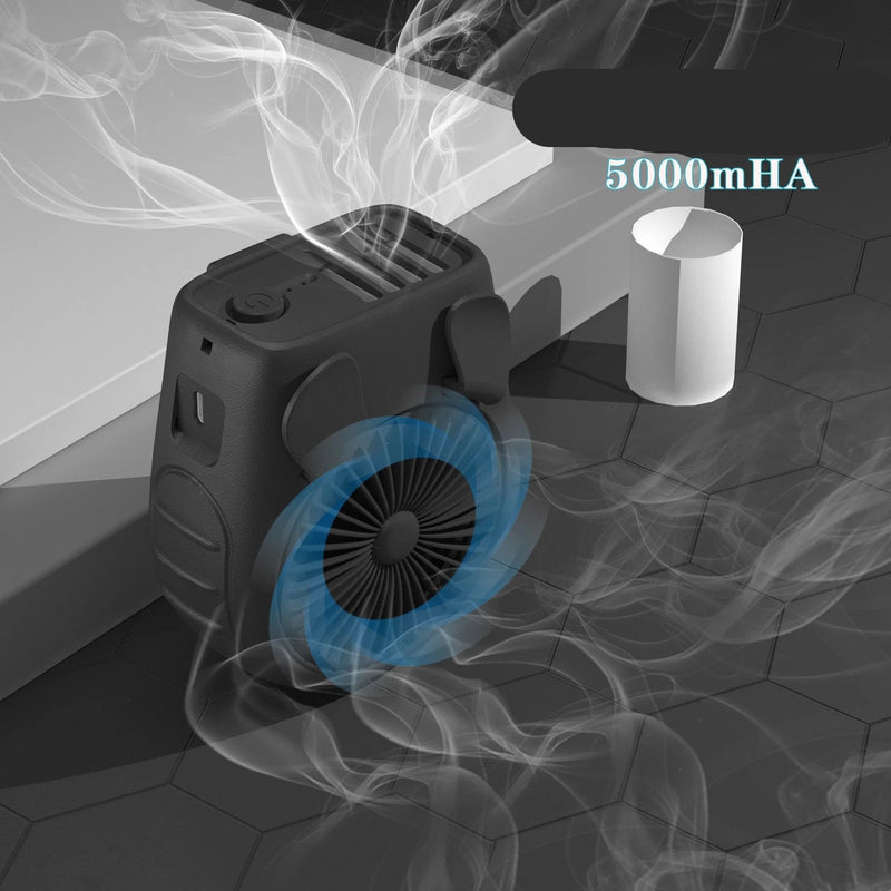 Small Carry-on Waist Hanging Fan, Rechargeable Mini Hanging Neck Fan - Gulf Trend